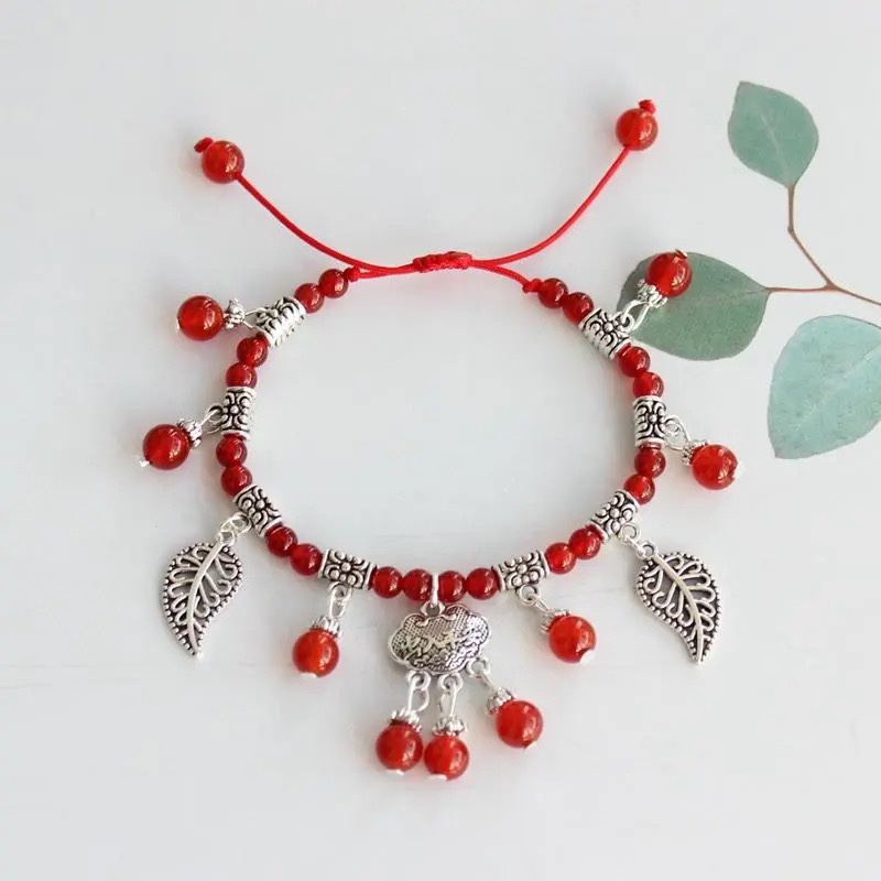 男女气质手链红绳手链脚链生日礼物手链