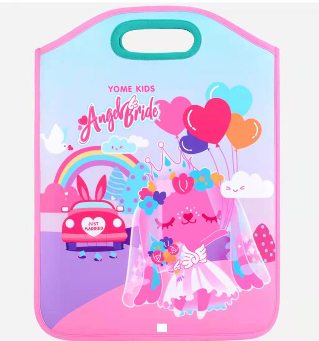 YOME奇思妙想瓦拉课本分类袋/IPAD袋/电脑袋/老试袋/补习袋藏青超能特工A YT203302A产品图