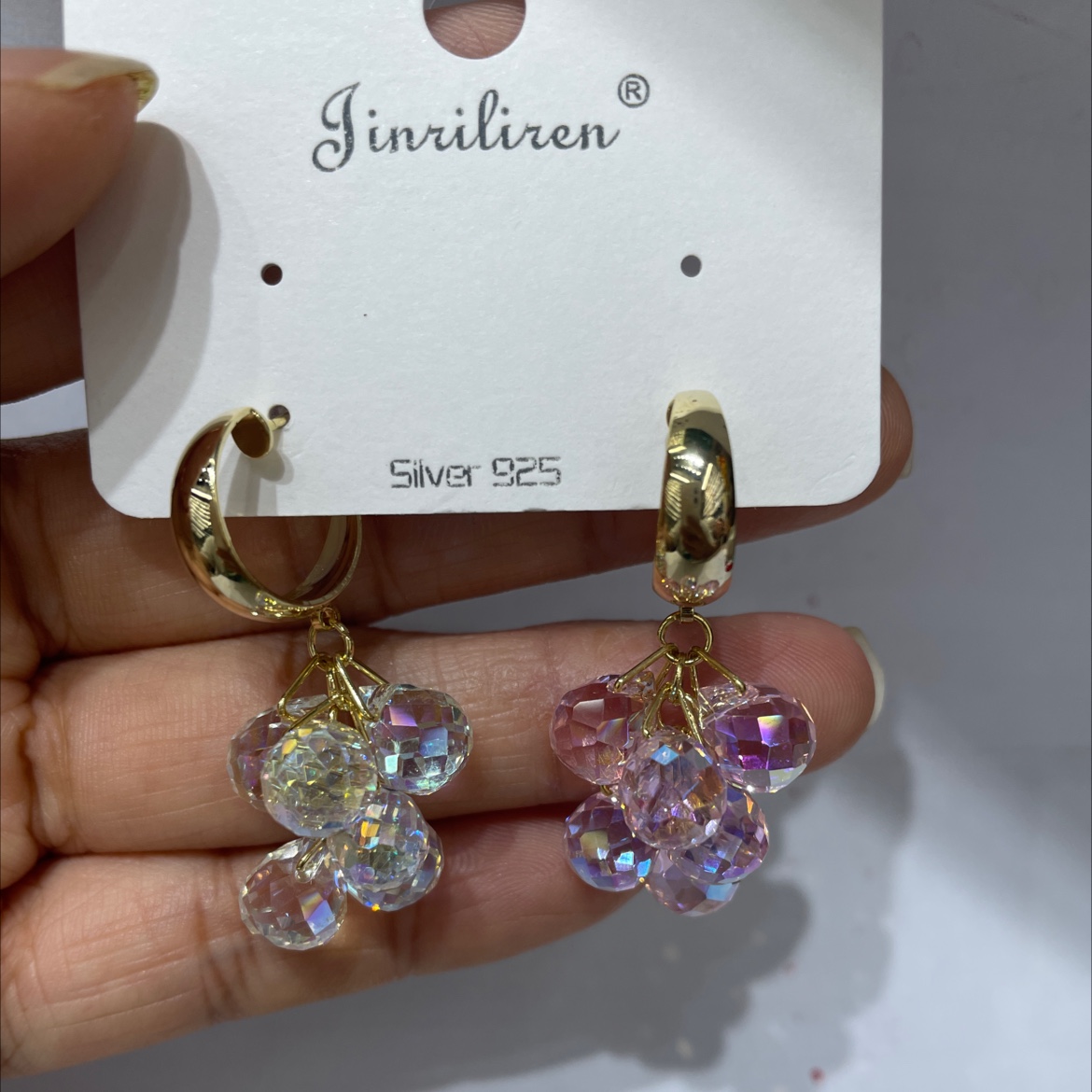Today beauty Korean version earrings handmade crystal series of products recommended generous