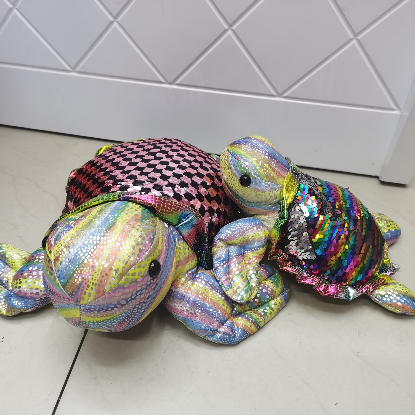 Dreamy Plush Toy Sequined Turtle No. 3 Premium Figurine Booth 0777