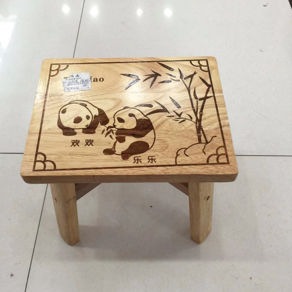 Small Square Oak Stool