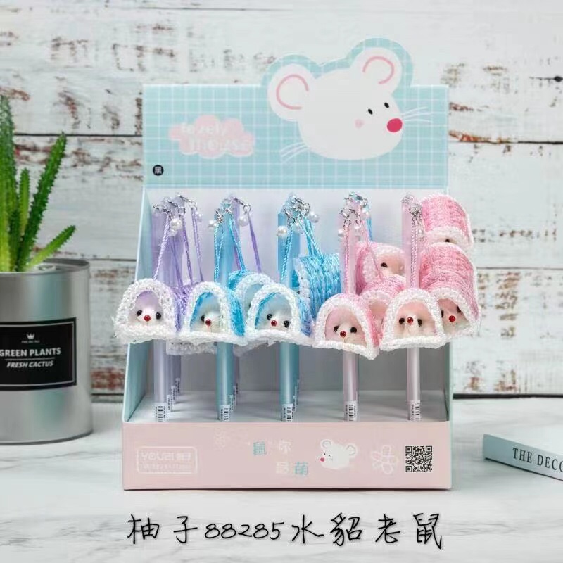 88285水貂老鼠开窗栏中性笔 
