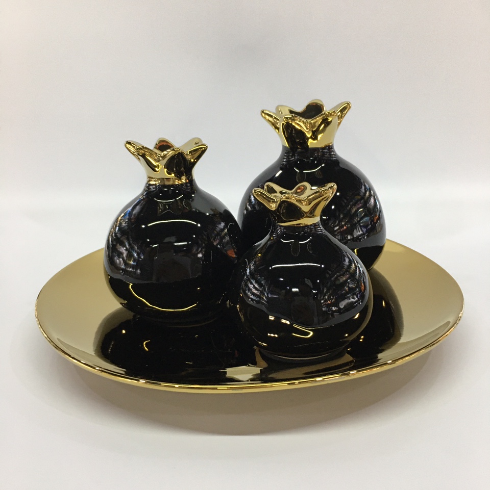 Chinagoods Ceramic 2025年新款陶瓷工艺品酒店家居摆件摆件客厅餐厅酒柜摆件电视柜摆件爆款陶瓷摆件用品