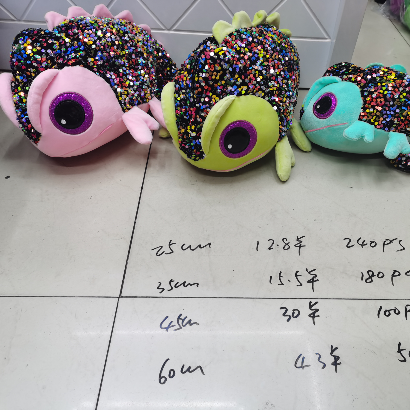 Fantasy plush Sequin Chameleon 2 Booth 0777