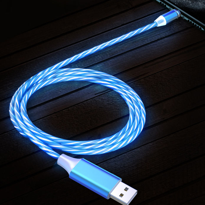 AEAMXAX-005七彩磁吸流光安卓数据线炫彩发光正品炫酷彩光图