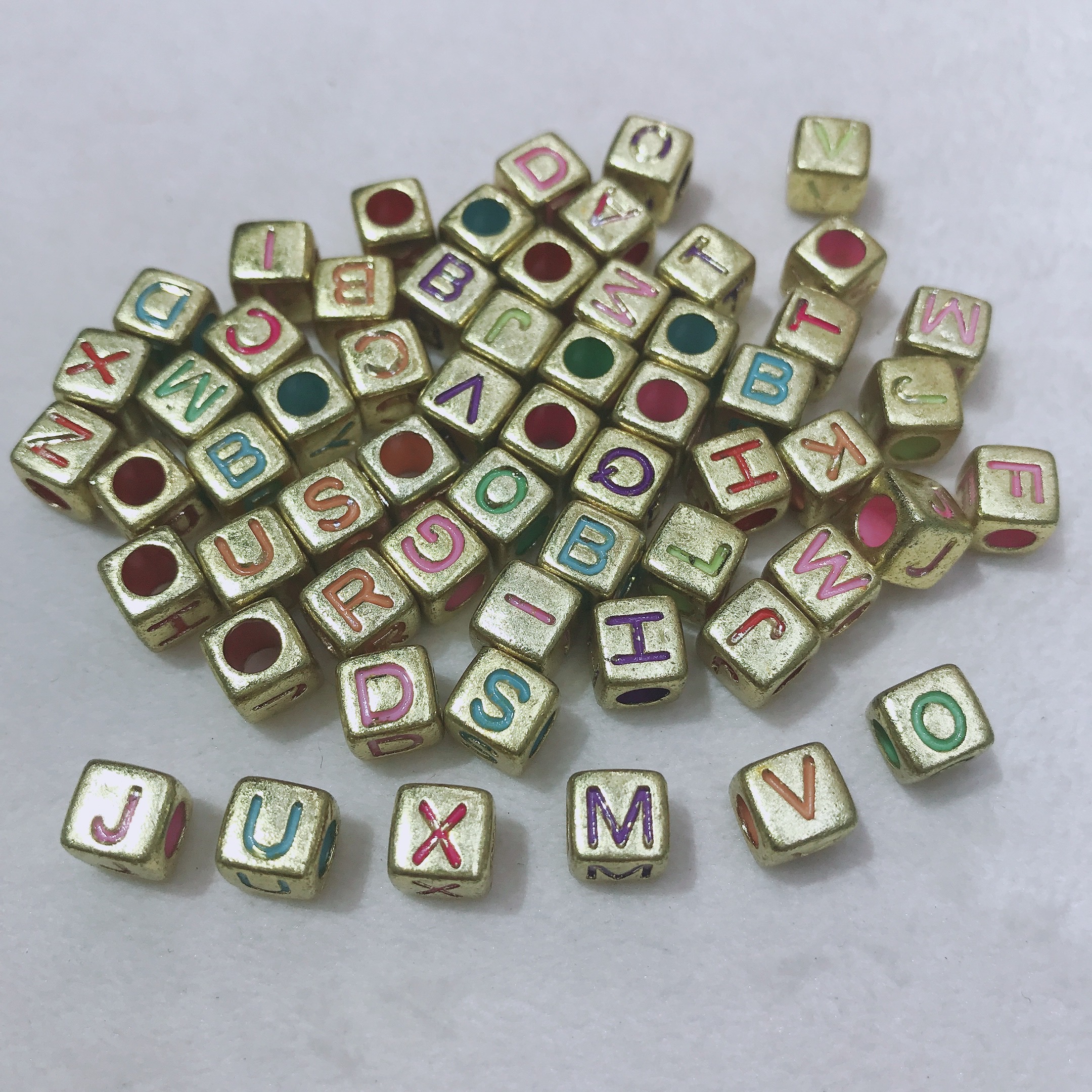 8 Rubber frosted beads, hair strings and rubber bands, DIY handcrafted beads, children's necklaces, educational beads, acrylic accessories, fine headwear accessories, Internet celebrity bestsellers, fashionable headwear accessories