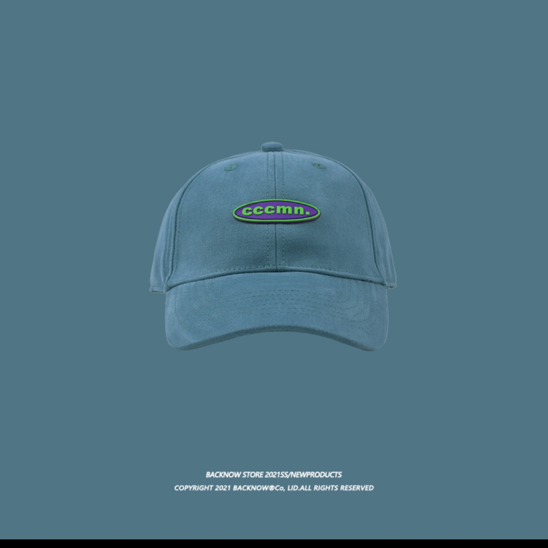 BACKNOW质感不错 棒球帽弯檐圆顶字母棉质鸭舌帽遮阳男女夏天防晒067