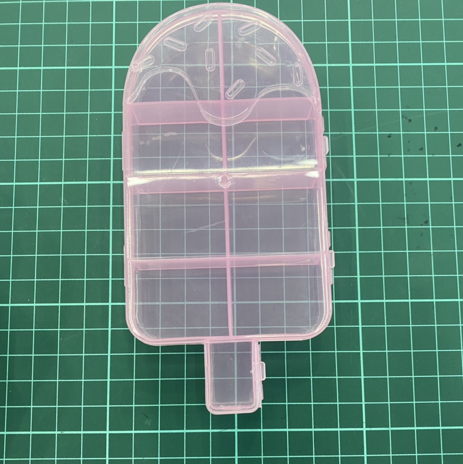 Square storage box PP cartoon ice cream powder