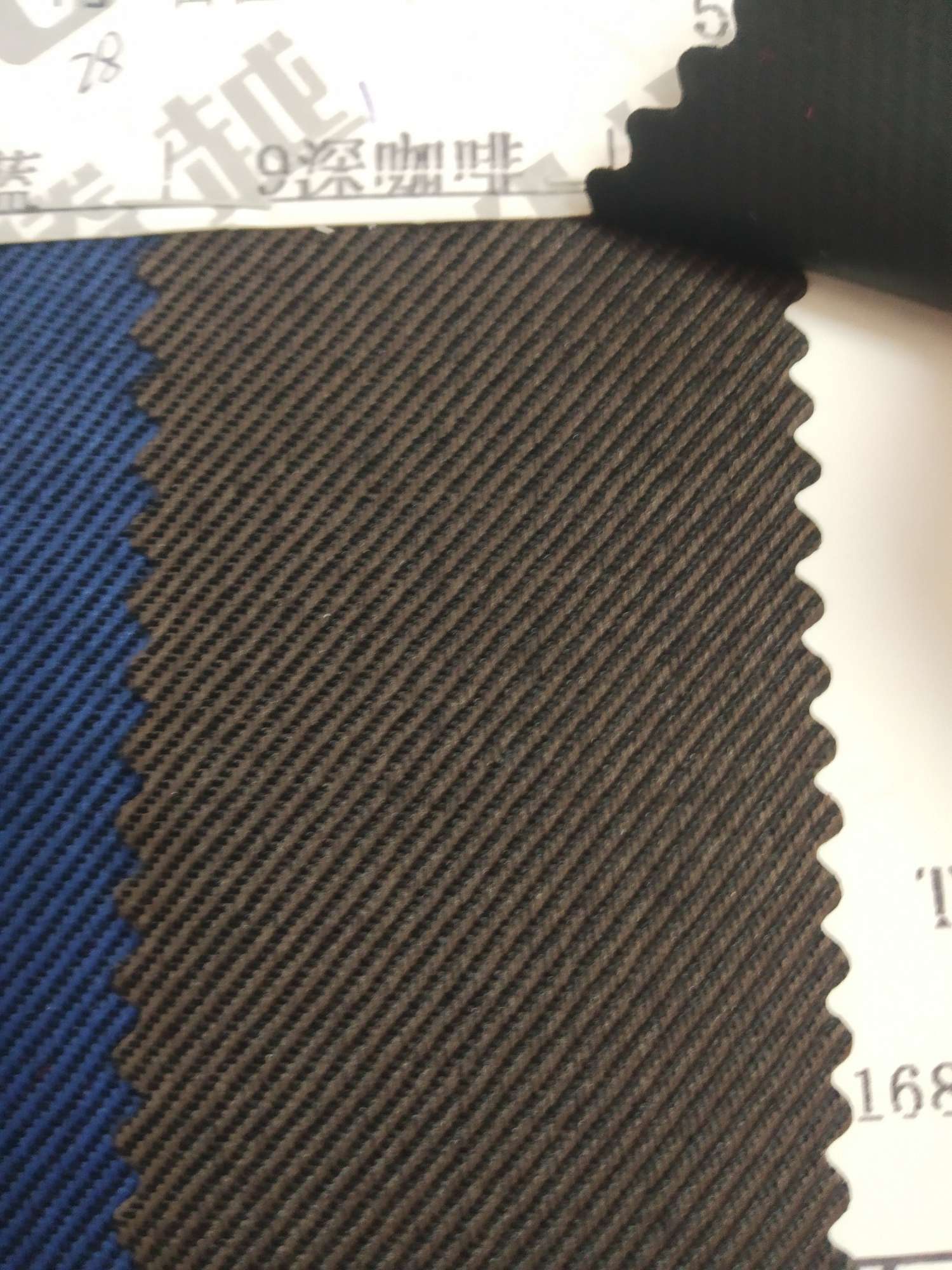 TY---006  双色小斜纹 9#深咖啡细节图