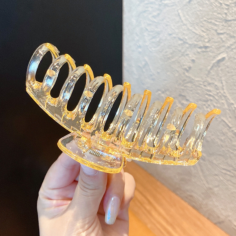 夹子头饰后脑勺盘发发夹大号抓夹女夏气质鲨鱼夹发抓发卡发饰