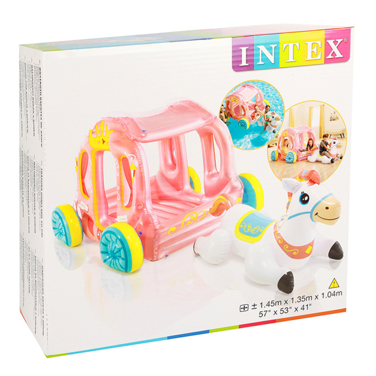 INTEX baby inflatable toys, Princess carriage toy house, water assistance details Picture