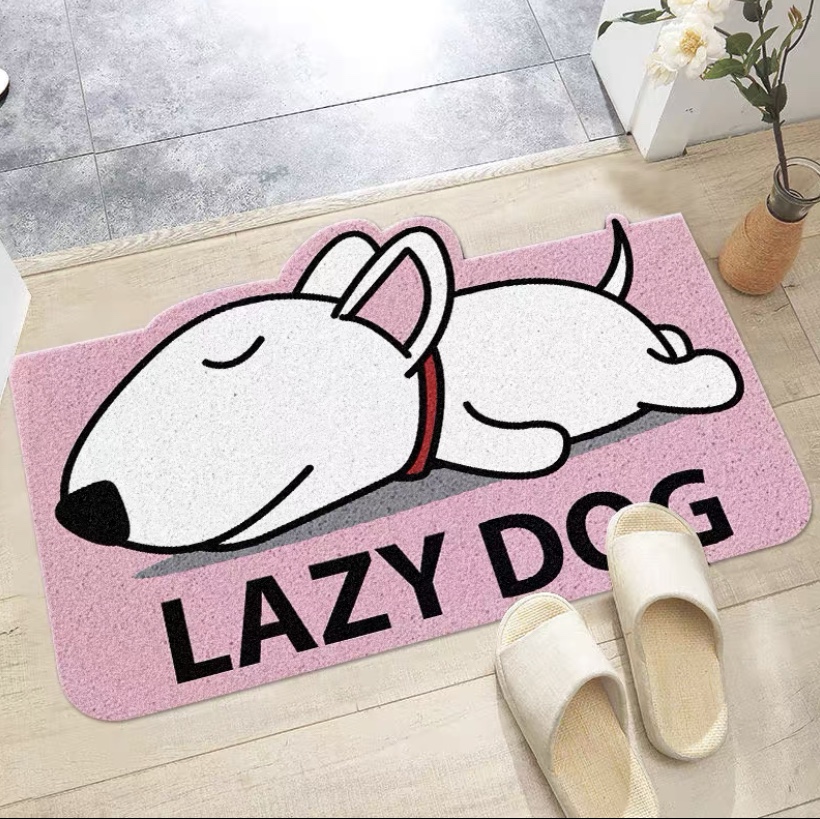 Cartoon cute cat non-slip mat animal entrance abnormals rub grey carpet entrance door mat foot mat