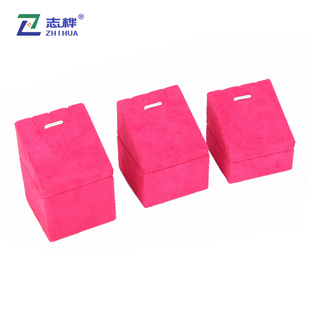 Pearl velvet jewelry display stand, ring, earring, necklace, pendant, jewelry stand, pendant three-piece set