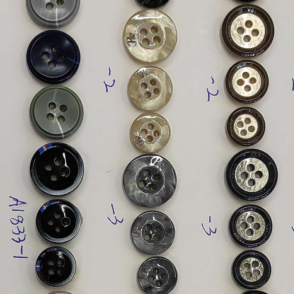 Resin High-Grade Button Suit Buckle details Picture