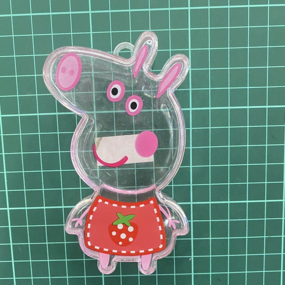 Square storage box strawberry Peppa Pig