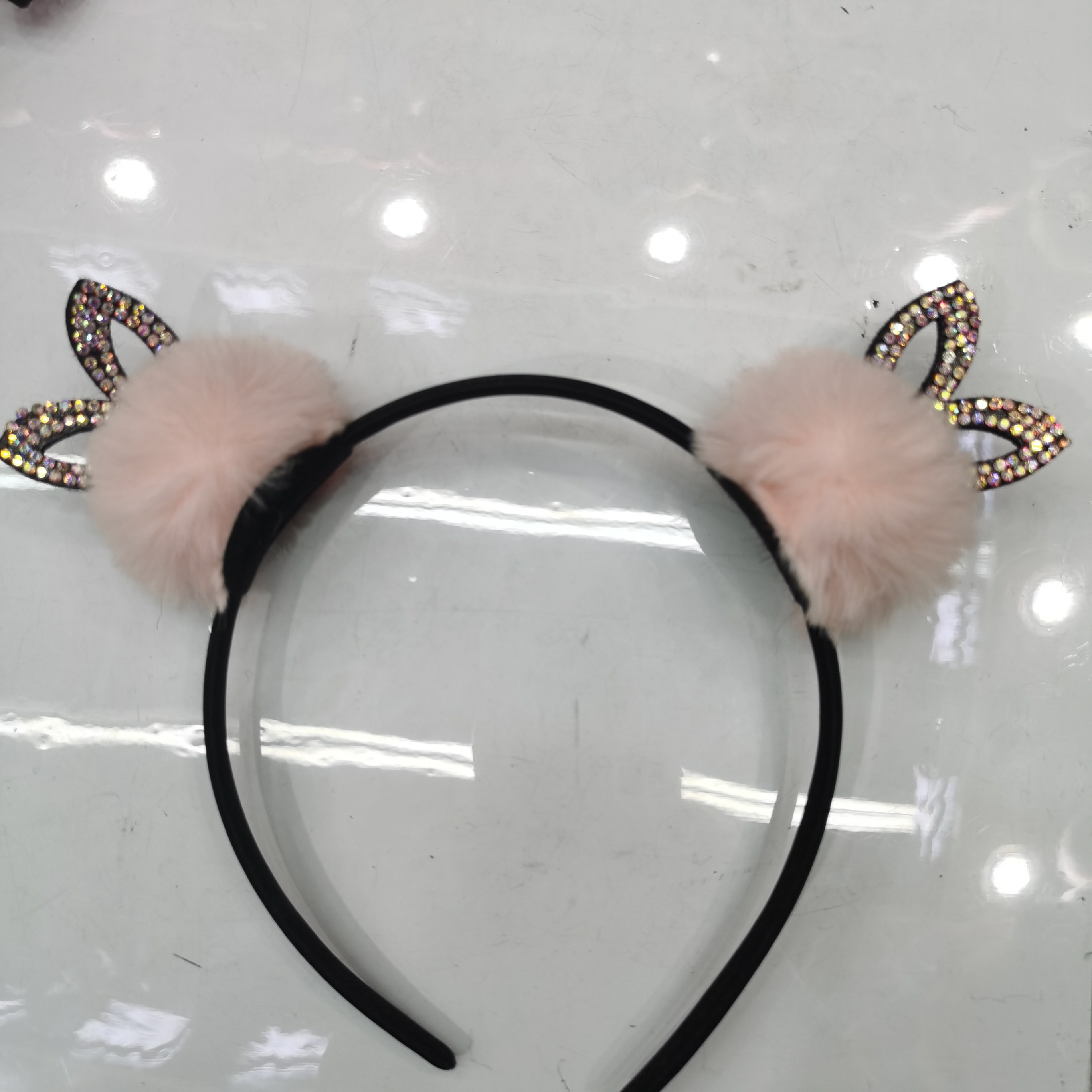 3711琪丽莎饰品 毛球 毛绒头扣系列A21