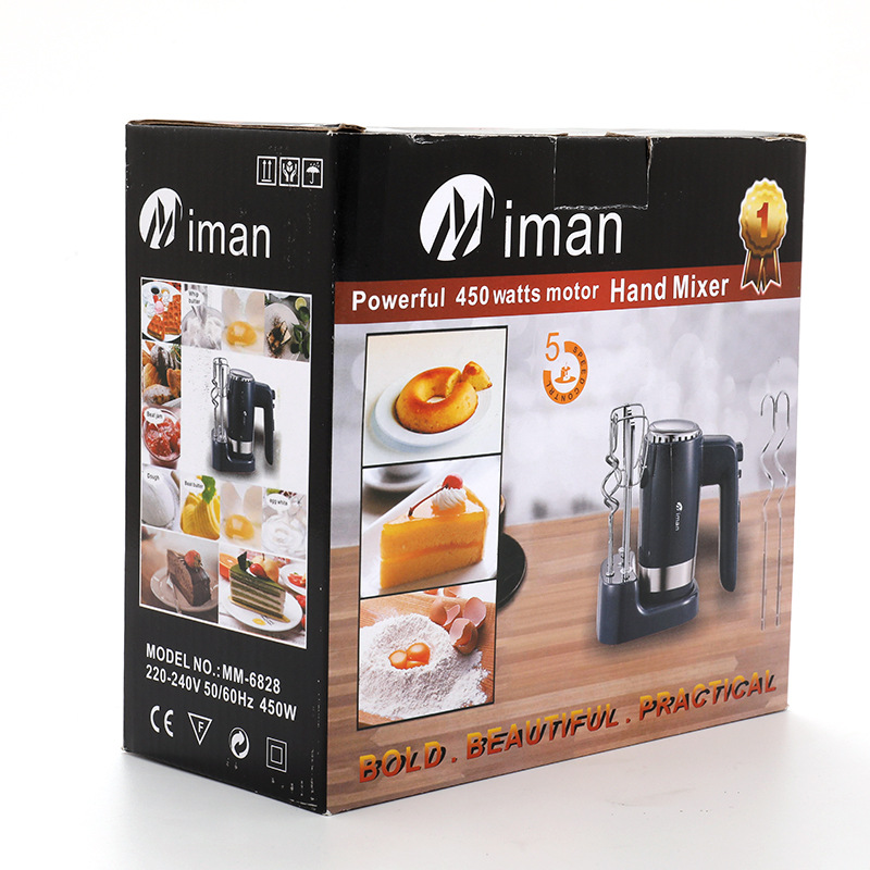 Miman电动打蛋器 家用手持搅拌机鸡蛋奶油打发打蛋机和面机 hand mixer egg beater详情图3