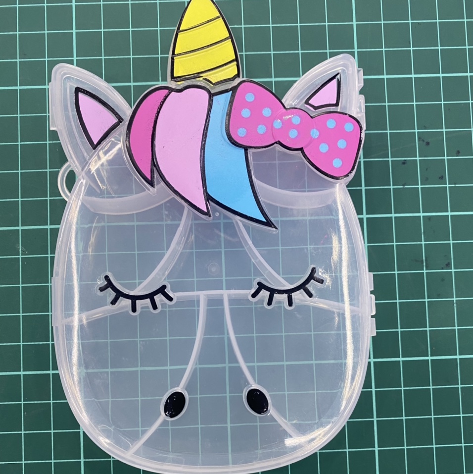 Unicorn print in the box