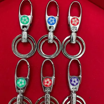 Zinc Alloy Football Keychain A