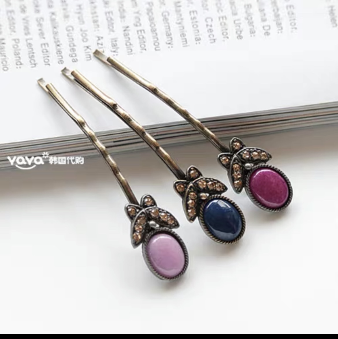 Colored stone back to the ancient clip