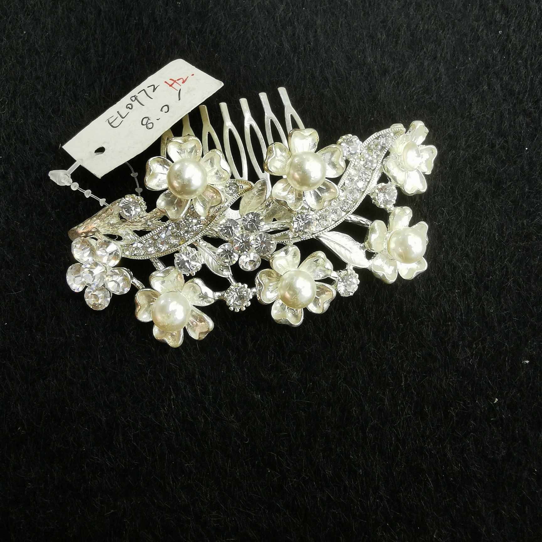 European and American brides handmade hair comb white wedding dress accessories Headwear bridal accessories foreign style