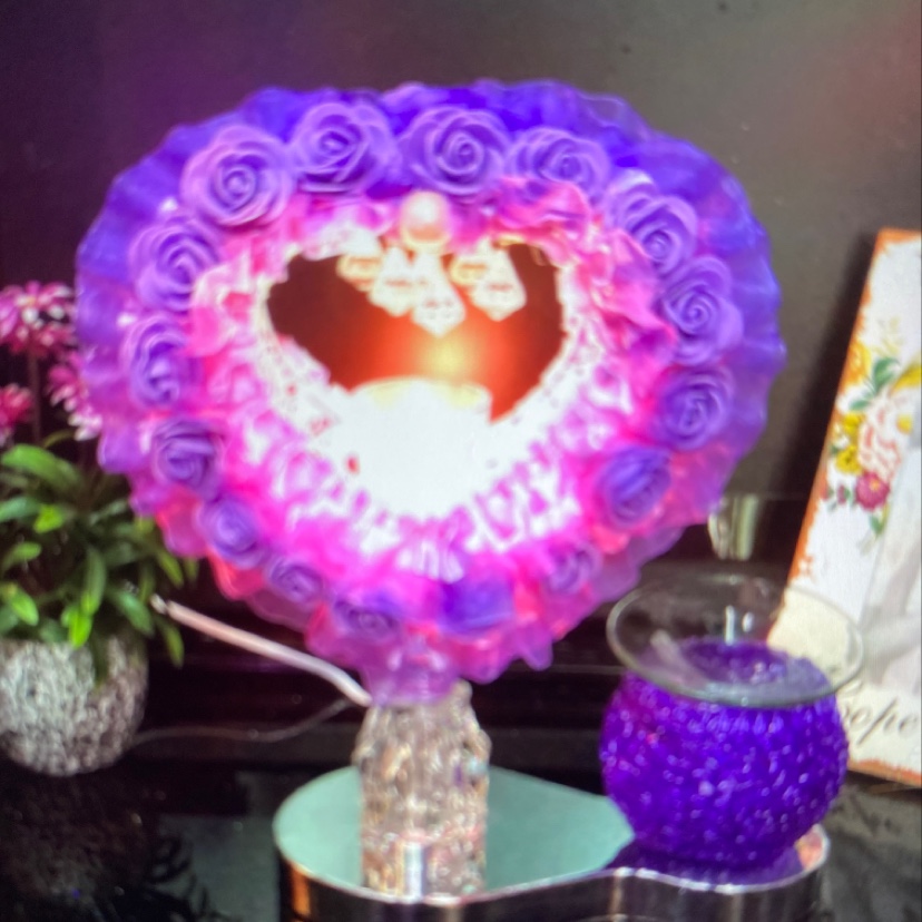 Aroma lamp 137 rose, Home bedside lamp, Decorative item, wedding table lamp, gift 1
