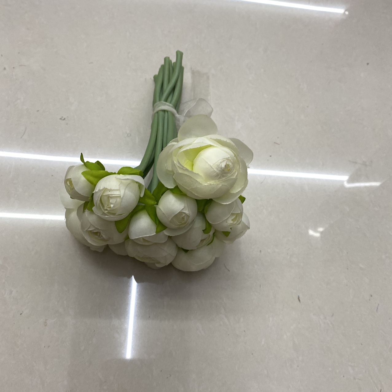 奶白色茶包花束