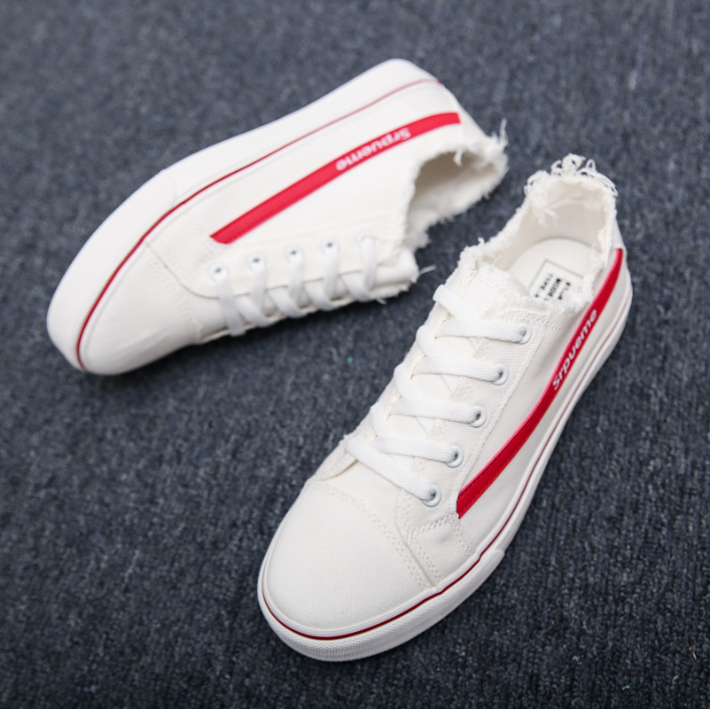 2021春季新款帆布鞋男韩版百搭时尚小白鞋学生透气休闲鞋39-44  Z-15细节图