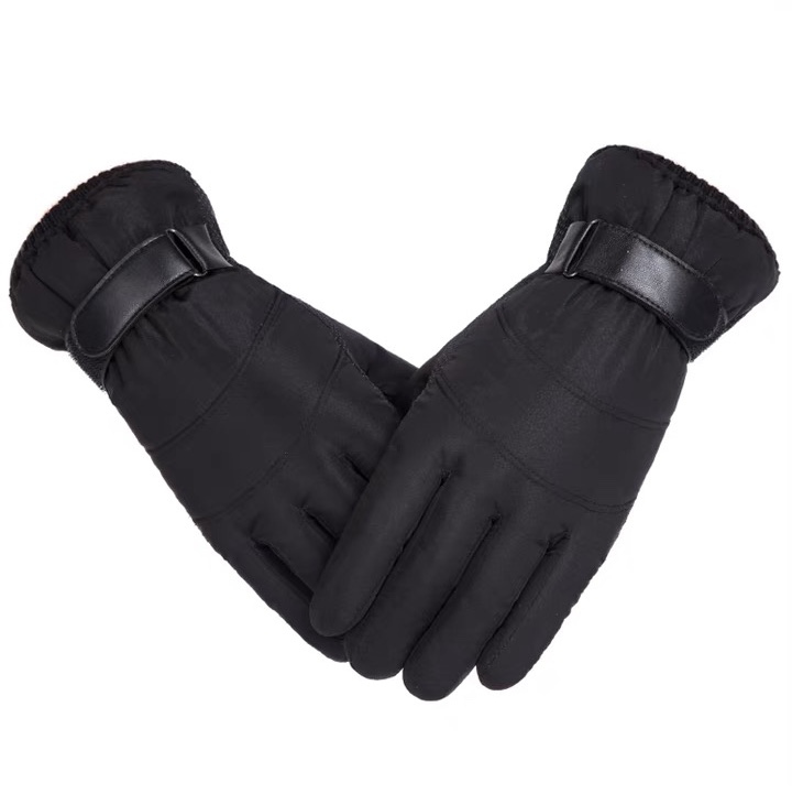 Gloves for men winter skiing plus fleece thickened cotton to keep warm students windproof riding cold motorcycle