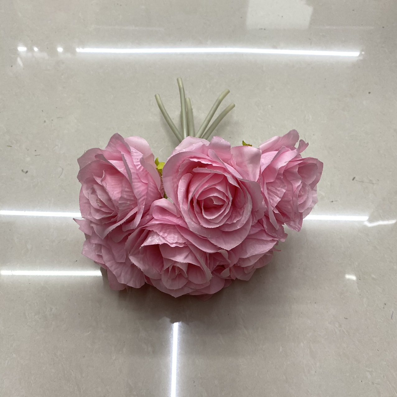 6 head snowflake rose pink thumbnail