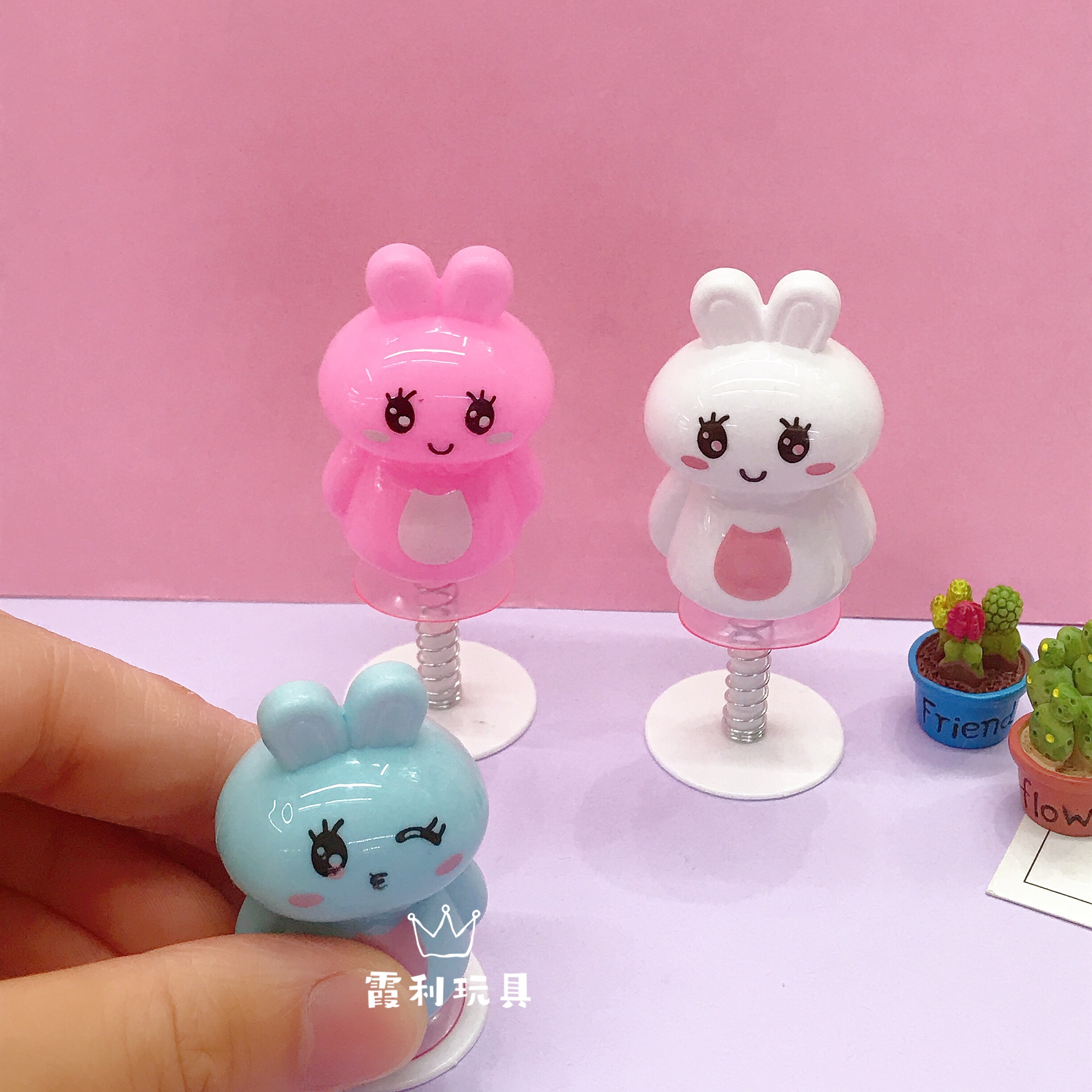 Bouncing Little Rabbit Children's plastic toy gift Gacha Specification image