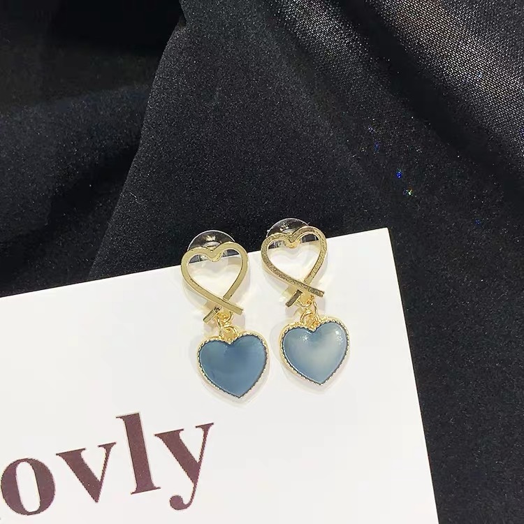 Double peach earrings
