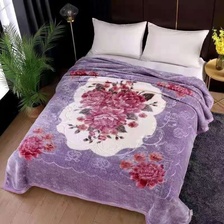 2022厂家直销新品爆款批发紫色超柔毛毯