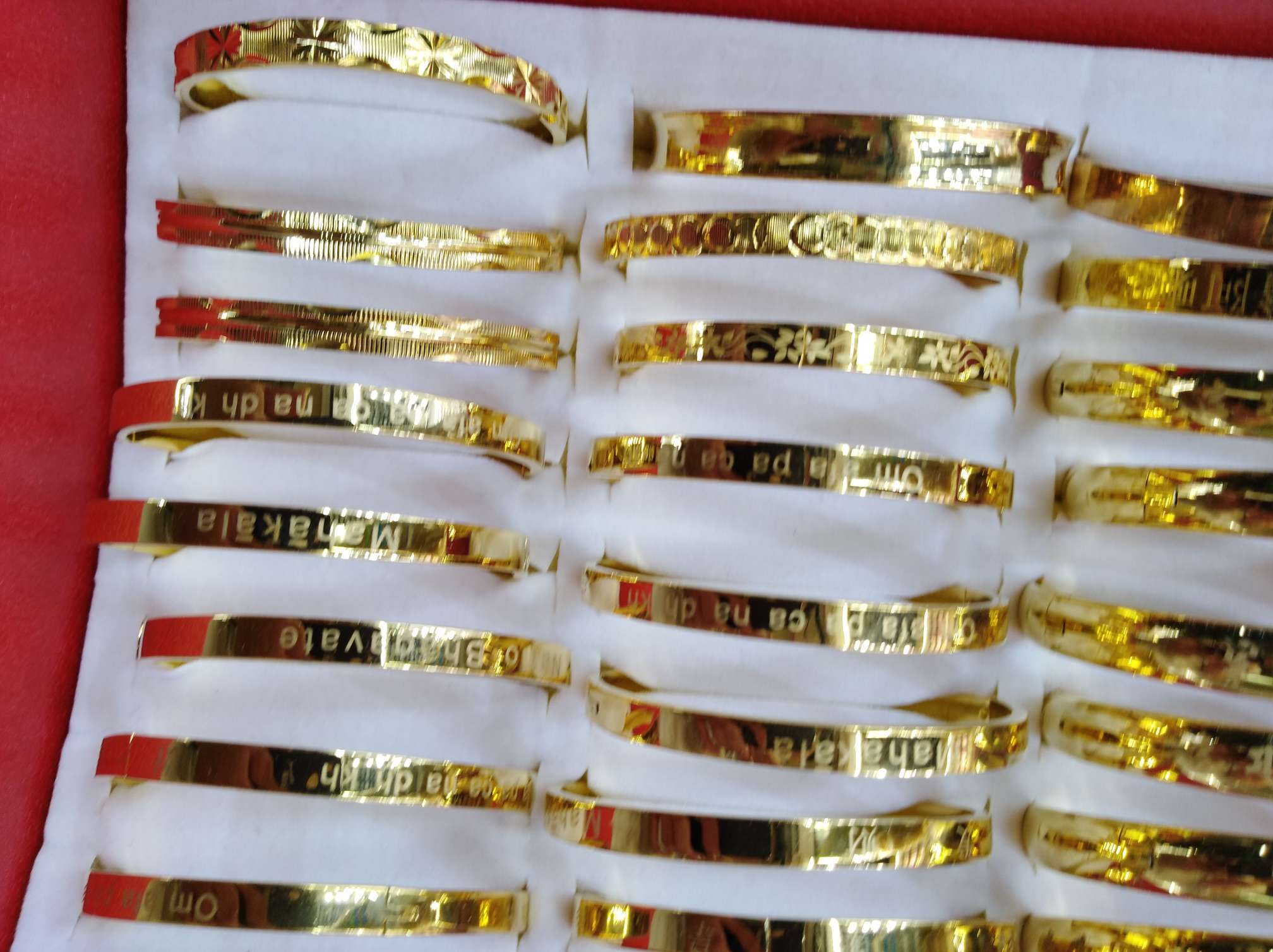 Internet-famous bestseller, color-preserving gold bracelet 1q detail image 2