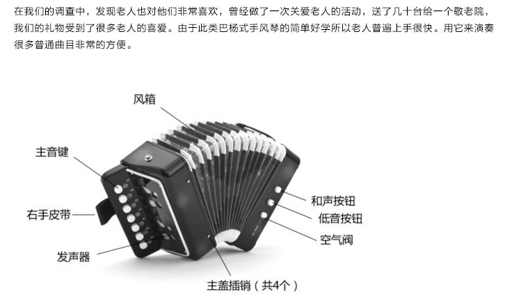 儿童手风琴儿童乐器音乐玩具益智兴趣培养早教玩具详情图6