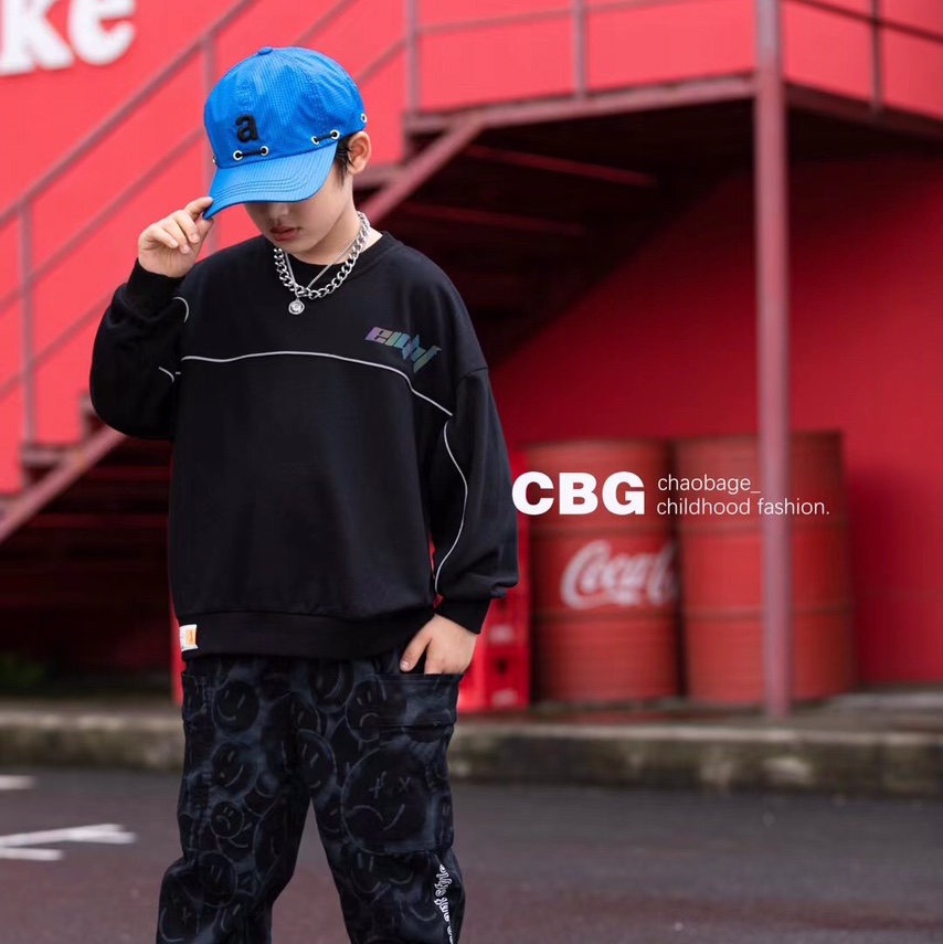 洋气儿童秋款首发时尚秋款首发儿童男童长袖套装