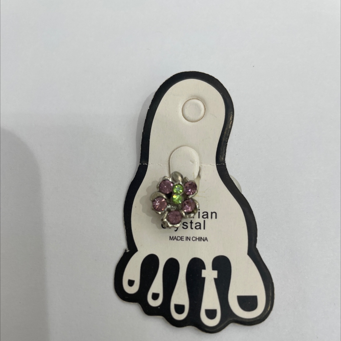 流行饰品小叶花脚戒