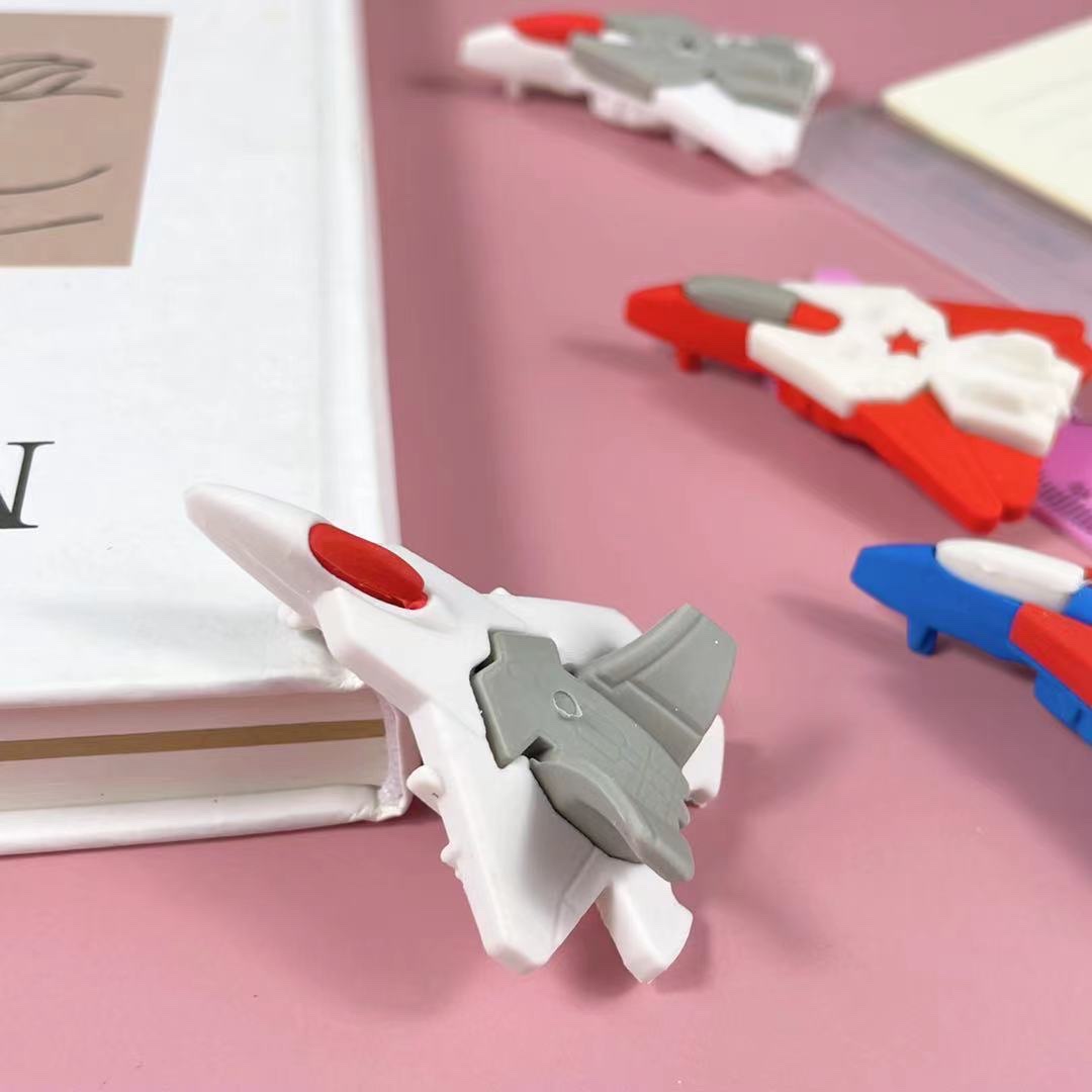 玩具造型飞机高品质橡皮擦详情图2