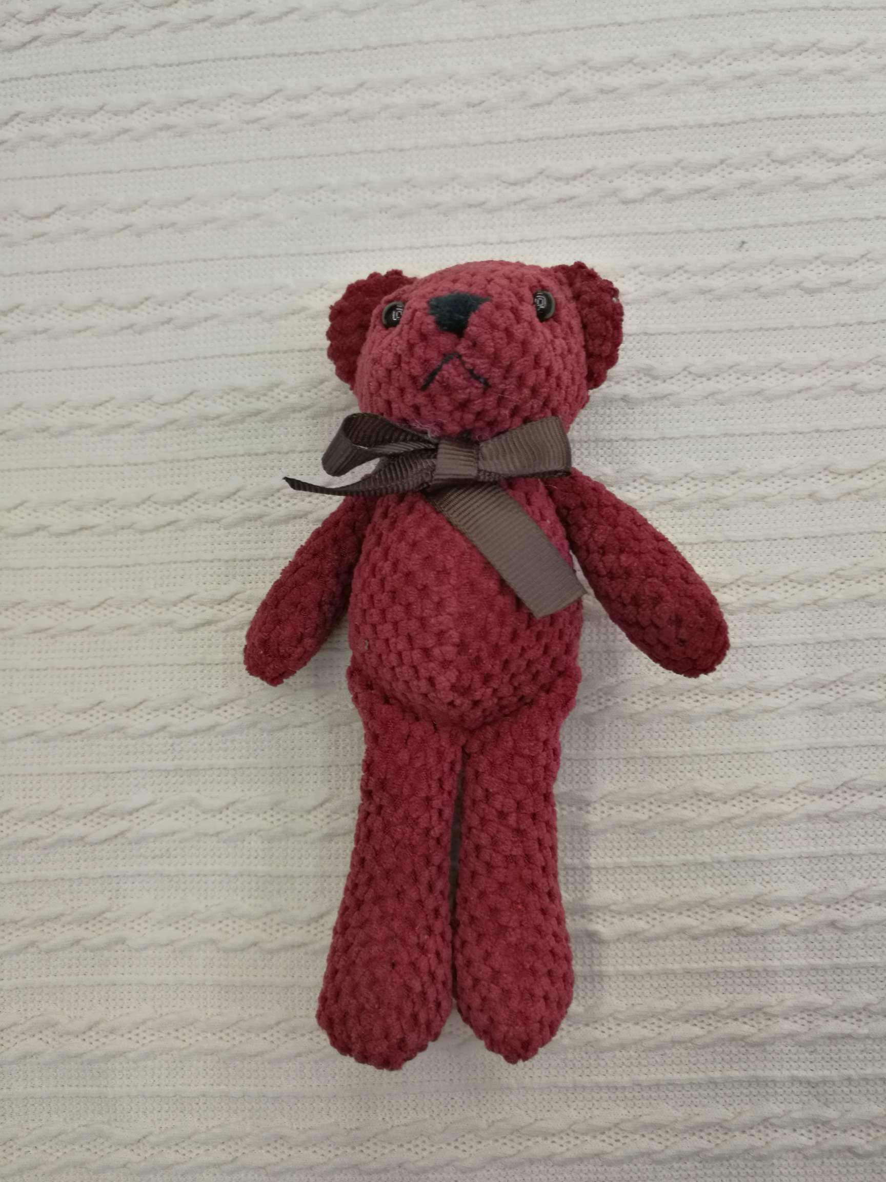 Multi-color 15cm small Pineapple bear 3 keychain details Picture