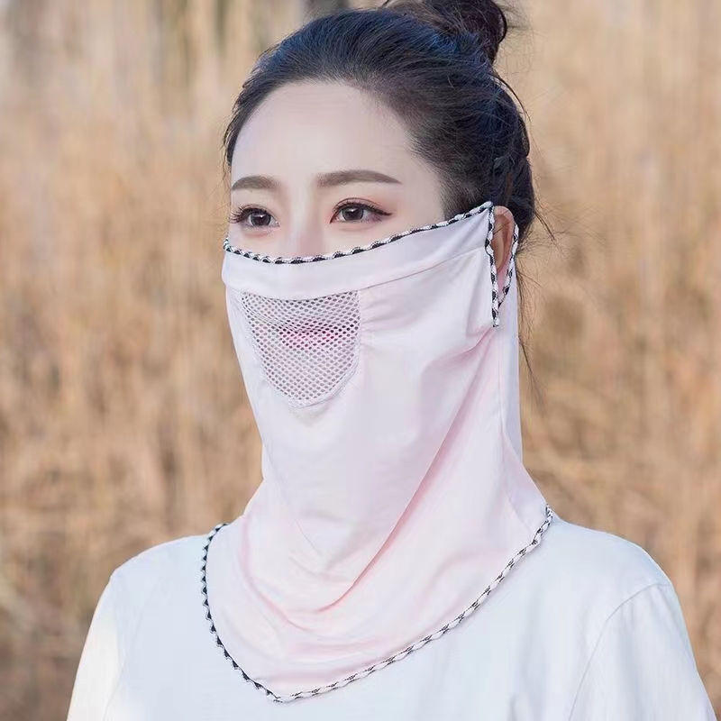 Sun Mask Female Uv Protection Summer Thin Ice Silk Dust Breathable Fashion Trend Female Mask Fashion [For Foreign Trade]