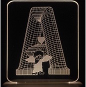 Letter A decorative lights, home ornaments, shaped lights, festival gifts, and presents for students