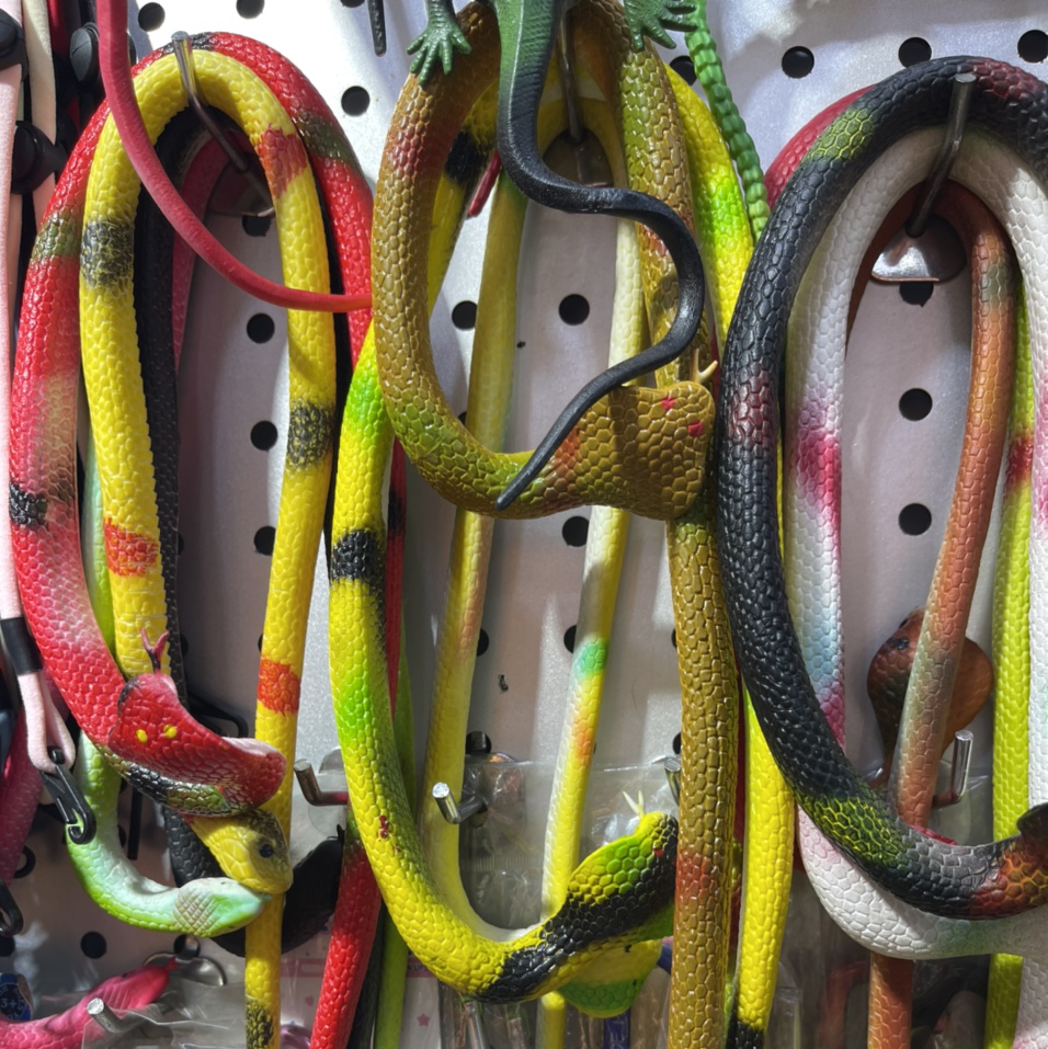 The dark green double-headed simulation toy Story is a funny cartoon that is both educational and enlightening