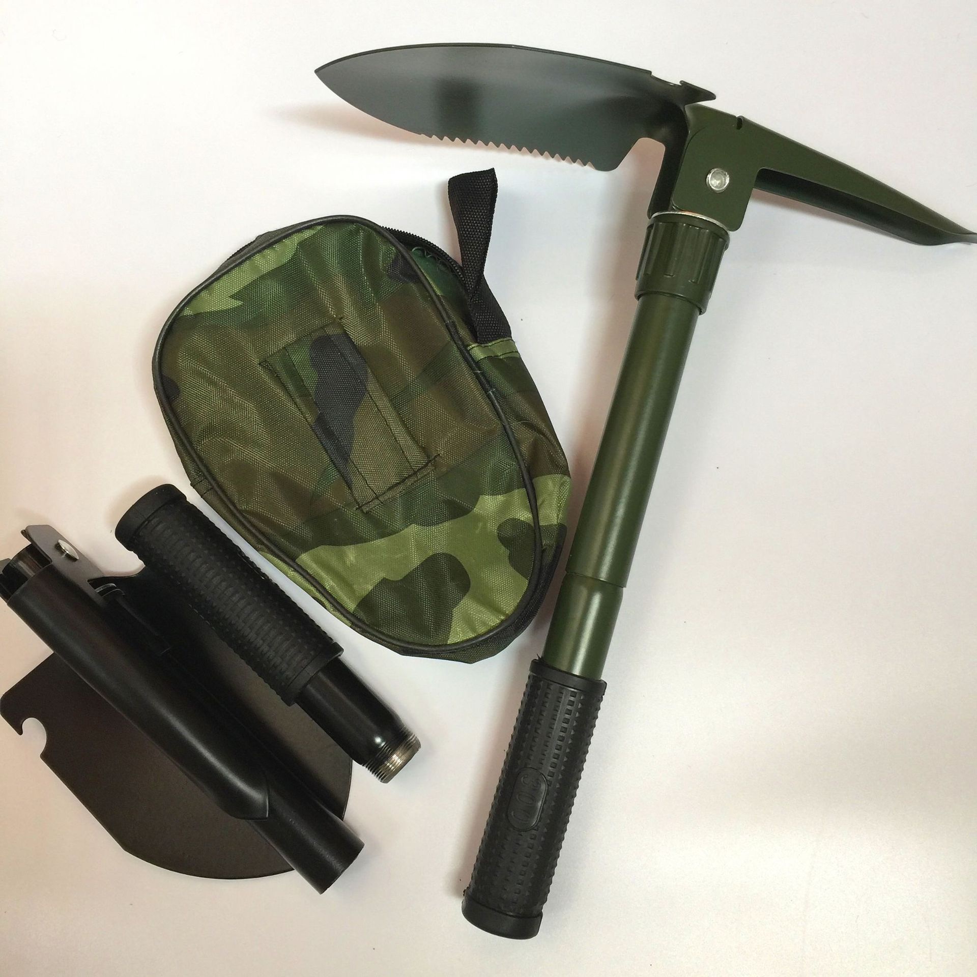 多功能小号兵工铲可折叠多功能工兵铲锹镐带指南针户外用品批发商 详情1