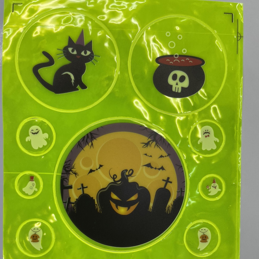 万圣节荧光色～大号贴纸