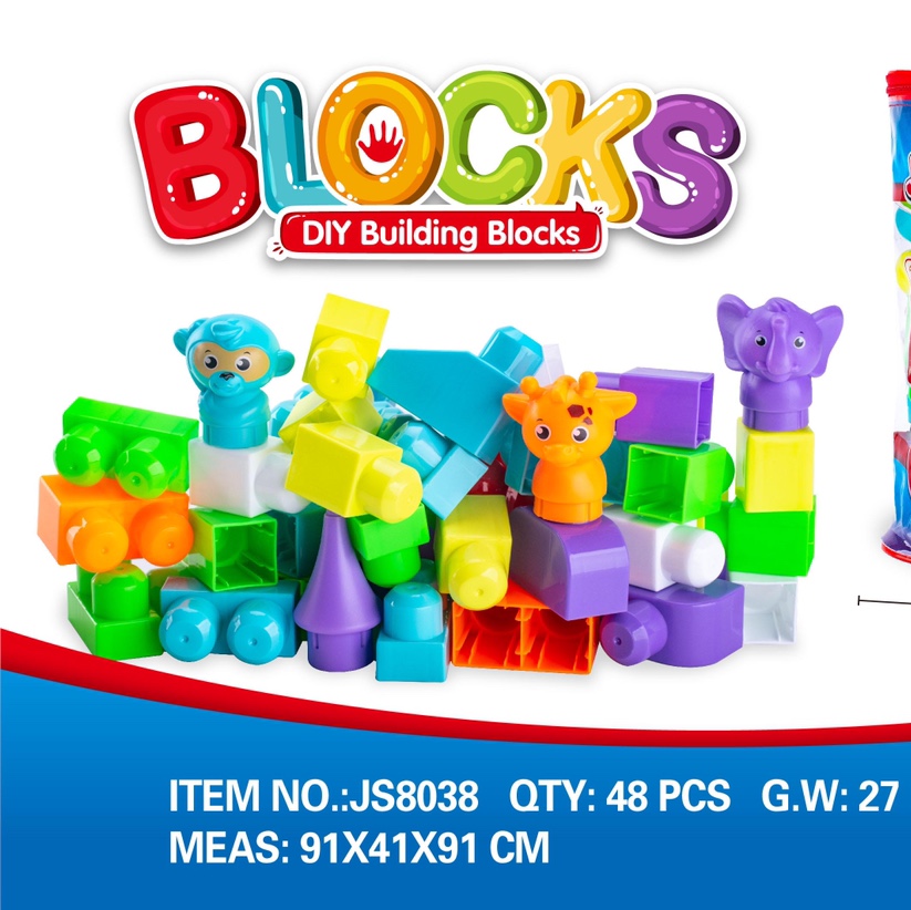 48 bagged building blocks