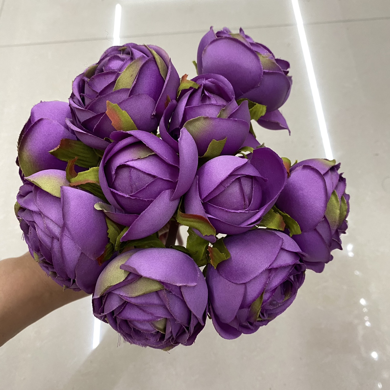 深紫色茶包花束