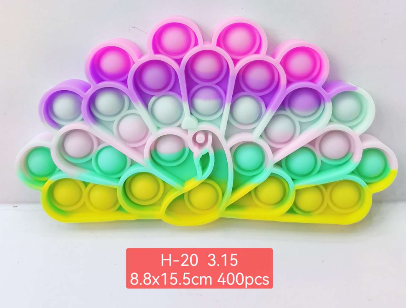 Strawberries. Macaron-colored bubble fun for relaxation and stress relief detail image 3