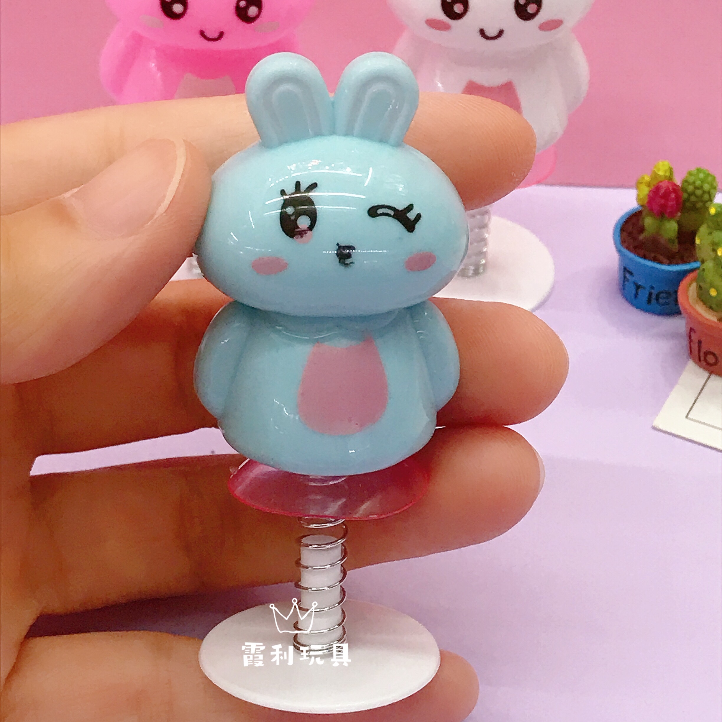 Bouncing Little Rabbit Children's plastic toy gift Gacha detail image 6