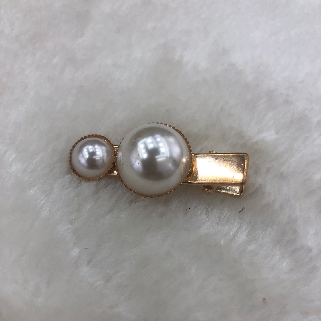 Hair clip Hair card duck clip size pearls