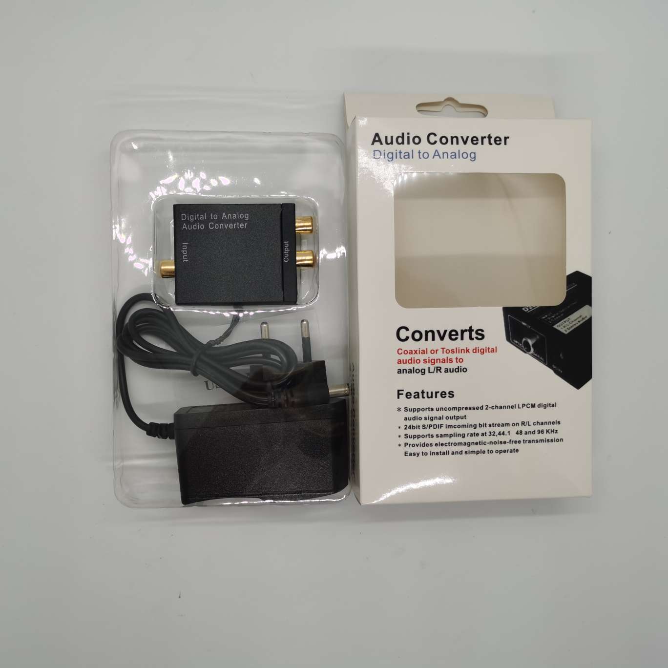 audio converter跨境专供 数字转模拟 数字信号音频转换器 光纤转模拟音频转换器详情图1